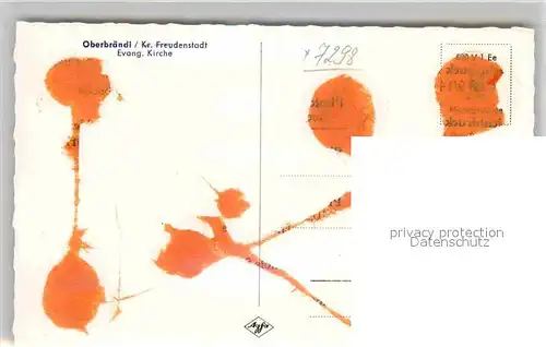 AK / Ansichtskarte Oberbraend Ev Kirche Kat. Eisenbach (Hochschwarzwald)