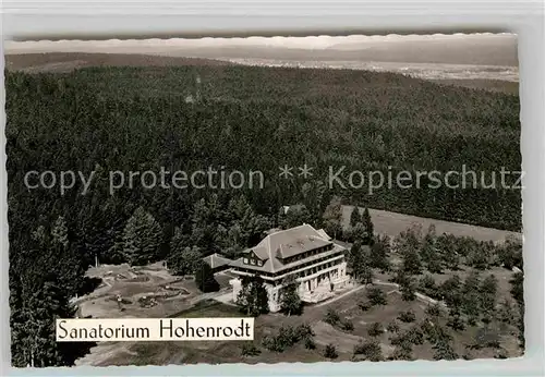 AK / Ansichtskarte Lossburg Sanatorium Hohenrodt Fliegeraufnahme Kat. Lossburg