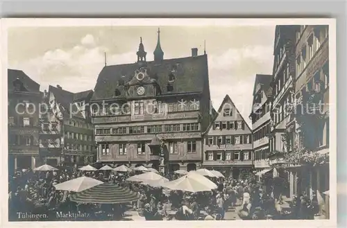 AK / Ansichtskarte Tuebingen Neckar Marktplatz