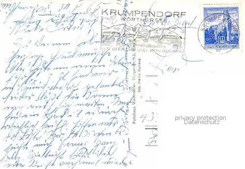AK / Ansichtskarte Krumpendorf Woerthersee Alpenpanorama Fliegeraufnahme