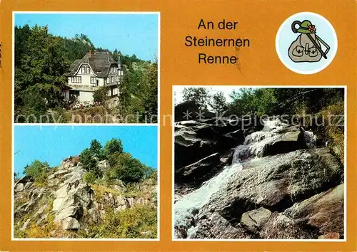 AK / Ansichtskarte Wernigerode Harz Ferienheim Gaststaette Steinerne Renne Renneklippen Kat. Wernigerode