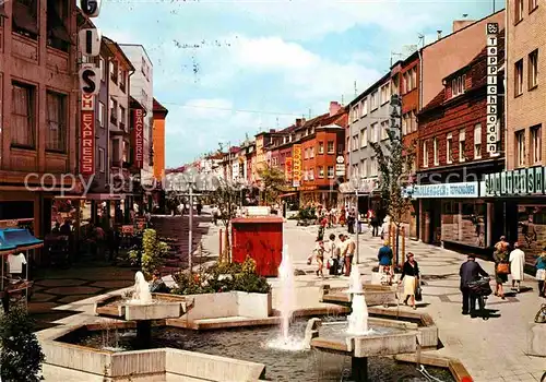 AK / Ansichtskarte Wesel Rhein Fussgaengerzone Hohestrasse Brunnen Kat. Wesel