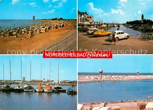 AK / Ansichtskarte Buesum Nordseebad Strand Hafen Kat. Buesum