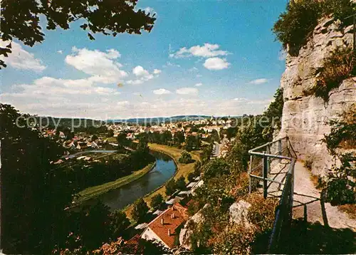 AK / Ansichtskarte Muehlacker Panorama Bick von der Burgkanzel auf die Stadt Kat. Muehlacker
