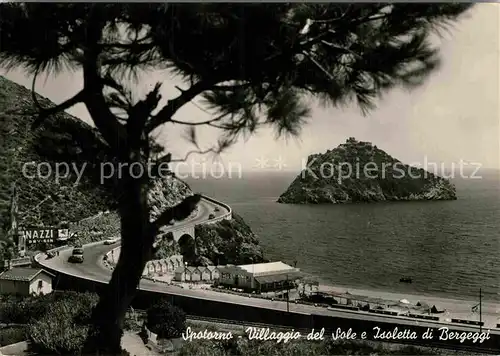 AK / Ansichtskarte Spotorno Savona Liguria Villaggio del Sole e Isoletta di Bergeggi Kat. Italien
