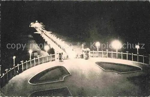 AK / Ansichtskarte Blankenberge Pier in Nachtbeleuchtung Kat. 