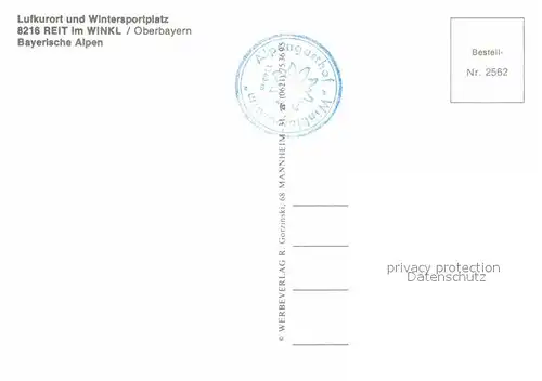 AK / Ansichtskarte Reit Winkl Skigebiet 
Skiegebiet Karte Kat. Reit im Winkl