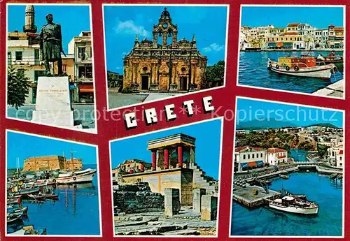 AK / Ansichtskarte Kreta Crete Hafen Kirche Kat. Insel Kreta