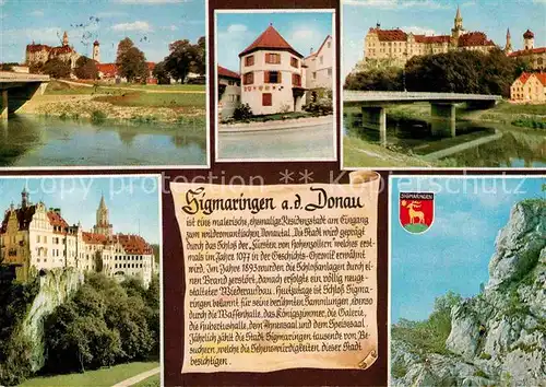 AK / Ansichtskarte Sigmaringen Wappen Panorama Kat. Sigmaringen