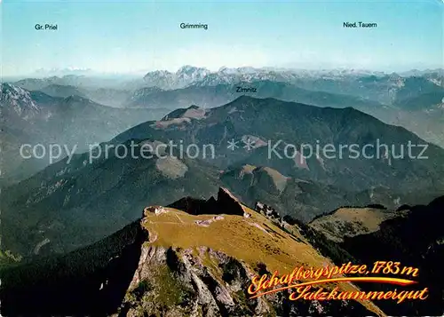 AK / Ansichtskarte Salzburger Land Fliegeraufnahme Schafbergspitze