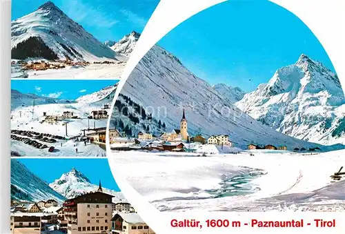 AK / Ansichtskarte Galtuer Tirol Winter Kirche Panorama  Kat. Galtuer