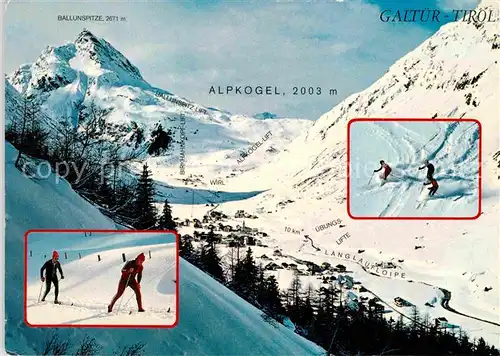 AK / Ansichtskarte Galtuer Tirol Winter Skisport Panorama Kat. Galtuer