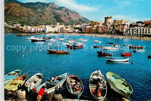 AK / Ansichtskarte Forio d Ischia Hafen Mont Epomeo Kat. 