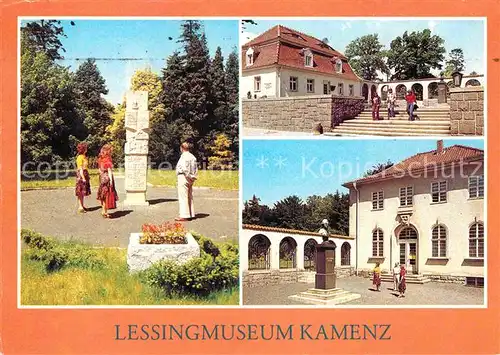 AK / Ansichtskarte Kamenz Sachsen Lessingsaeule Museum  Kat. Kamenz