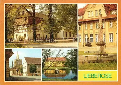 AK / Ansichtskarte Lieberose HO Gaststaette Lindenhof Marktplatz Schloss Kat. Lieberose