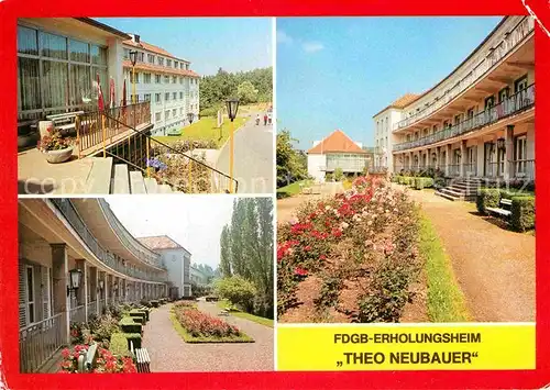 AK / Ansichtskarte Tabarz FDGB Erholungsheim Theo Neubauer Kat. Tabarz Thueringer Wald