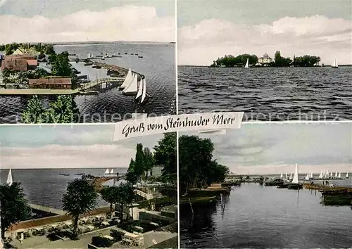 AK / Ansichtskarte Steinhuder Meer Segelboote Panoramen Kat. Wunstorf