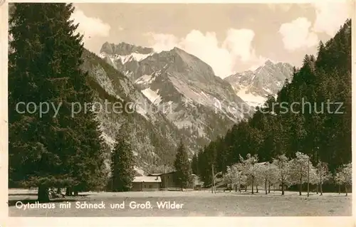 AK / Ansichtskarte Oytal Oytalhaus mit Schneck und Grosser Wilder Allgaeuer Alpen Kat. Oberstdorf