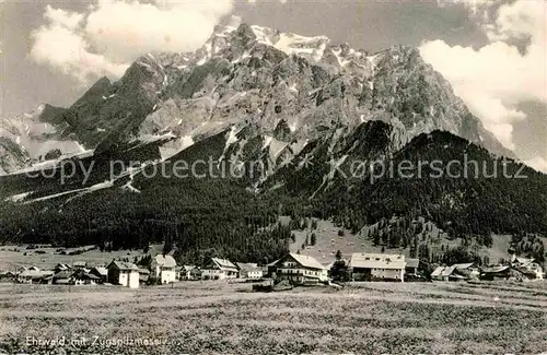 AK / Ansichtskarte Ehrwald Tirol mit Zugspitzmassiv Wettersteingebirge