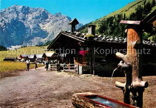 AK / Ansichtskarte Eng Hinterriss Tirol Alpengasthof Alpencafe Eng Ahronboden Grubenkarspitze 