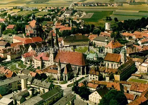 AK / Ansichtskarte Altoetting Kapellplatz Basilika Fliegeraufnahme Kat. Altoetting