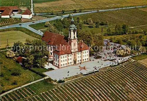 AK / Ansichtskarte Birnau Kloster Fliegeraufnahme Kat. Uhldingen Muehlhofen