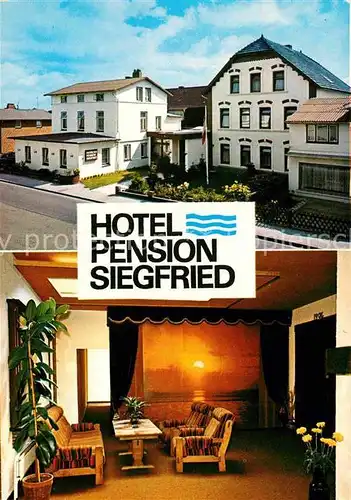 AK / Ansichtskarte Buesum Nordseebad Hotel Pension Siegfried  Kat. Buesum