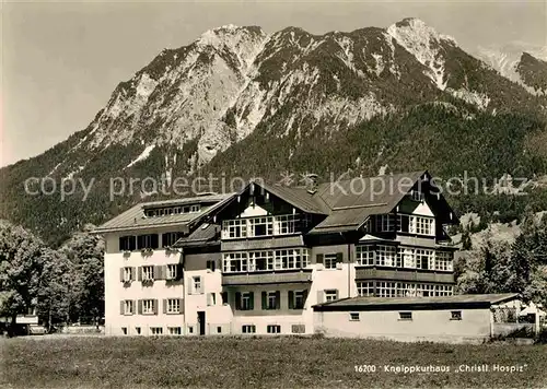 AK / Ansichtskarte Oberstdorf Kneippkurhaus Christliches Hospiz  Kat. Oberstdorf