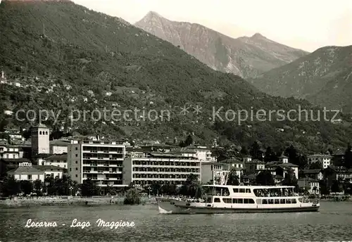AK / Ansichtskarte Locarno Lago Maggiore Blick vom See aus