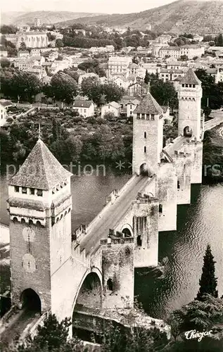 AK / Ansichtskarte Cahors en Quercy Le Pont Valentre XIV siecle
