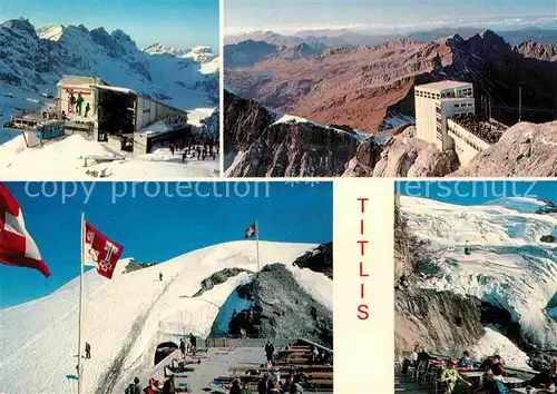 AK / Ansichtskarte Titlis Engelberg Skigebiet Urner Alpen Berghotel Bergbahn Gebirgspanorama Kat. Engelberg