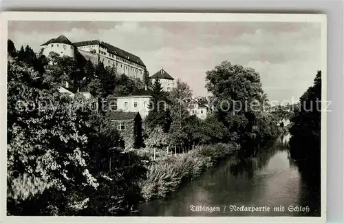 AK / Ansichtskarte Tuebingen Neckarpartie mit Schloss Kat. Tuebingen