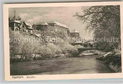 AK / Ansichtskarte Tuebingen Neckar mit Schlossblick