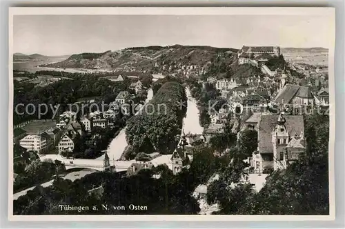 AK / Ansichtskarte Tuebingen Neckar Panorama mit Schlossblick