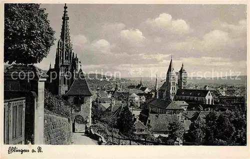 AK / Ansichtskarte Esslingen Neckar Kirche Panorama Kat. Esslingen am Neckar