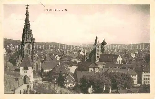 AK / Ansichtskarte Esslingen Neckar Stadtkirche Panorama Kat. Esslingen am Neckar