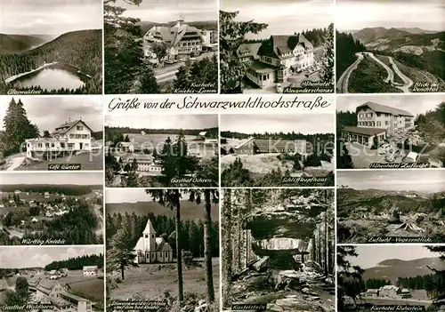 AK / Ansichtskarte Lamm Kniebis Kurhotel Cafe Guenter Gasthof Waldhorn Kastelstein Schliffkopfhaus Kat. Freudenstadt