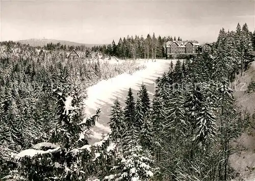 AK / Ansichtskarte Sand Buehl Hotel Kurhaus Winterlandschaft Kat. Buehl