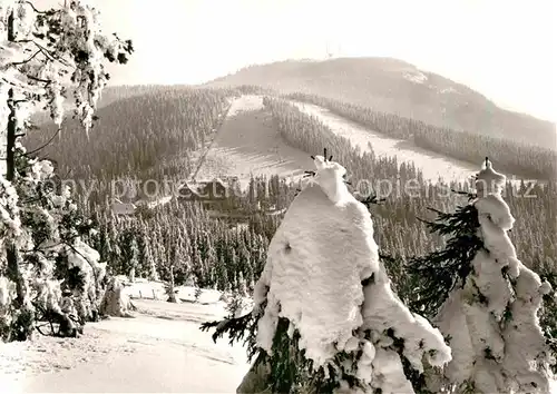 AK / Ansichtskarte Unterstmatt Schwarzwaldhochstrasse Skilifte Winterlandschaft Kat. Sasbach