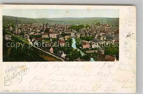AK / Ansichtskarte Esslingen Neckar Panorama 1898 Kat. Esslingen am Neckar