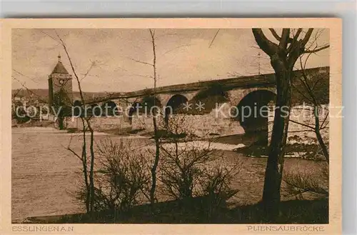 AK / Ansichtskarte Esslingen Neckar Pliensaubruecke Kat. Esslingen am Neckar