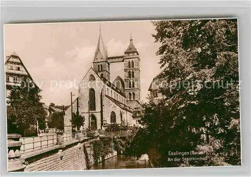 AK / Ansichtskarte Esslingen Neckar Stadtkirche Kat. Esslingen am Neckar