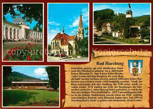 AK / Ansichtskarte Bad Harzburg Brunnenhalle Luther Kirche Bergbahn Kurhaus Kat. Bad Harzburg