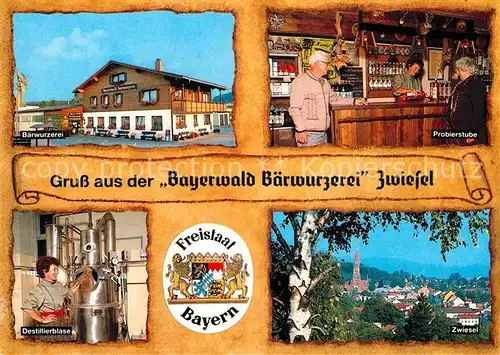 AK / Ansichtskarte Zwiesel Niederbayern Baerwurzerei Bayerwald Kat. Zwiesel