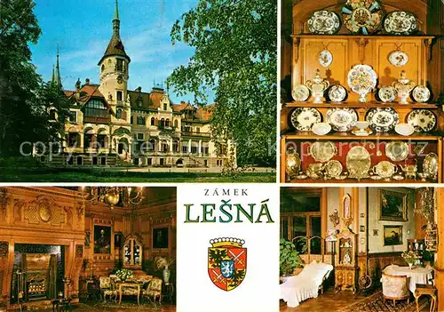AK / Ansichtskarte Lesna Ladung Schloss