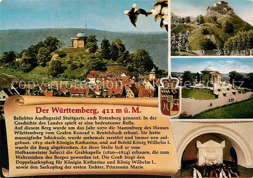 AK / Ansichtskarte Rotenberg Stuttgart Grabkapelle auf dem Wuerrtemberg Kat. Stuttgart