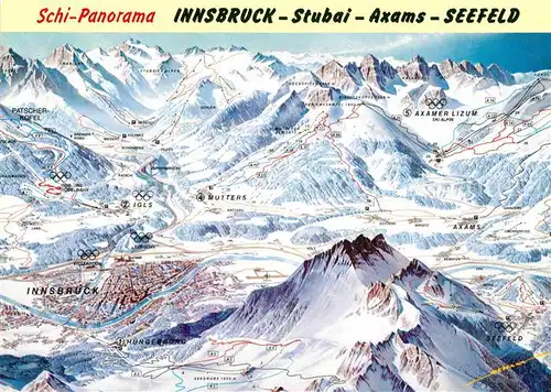 AK / Ansichtskarte Telfs Tirol Skigebiet Innsbruck Stubai Axams Seefeld