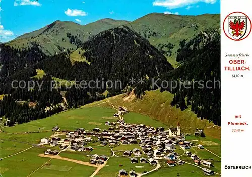 AK / Ansichtskarte Obertillach Lienz Tirol Fliegeraufnahme mit Pfonneck Kat. Lienz