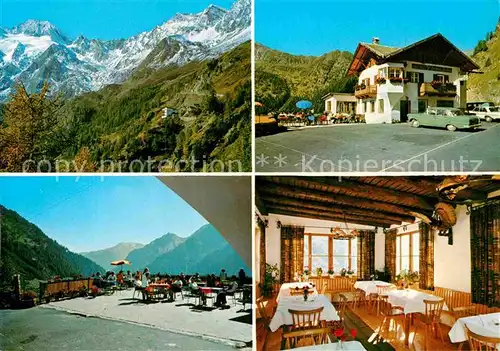 AK / Ansichtskarte Rabenstein Passeier Gasthaus Saltnuss Albergo Jausenstation Timmelsjochstrasse Alpenpanorama