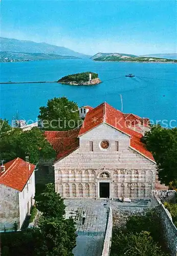 AK / Ansichtskarte Rab Croatia Kathedrale Meerblick